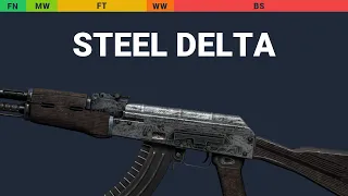 AK-47 Steel Delta - Skin Float And Wear Preview