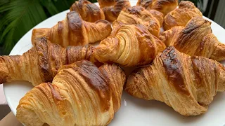 Bánh sừng bò giòn rụm thơm bơ ||  Easy croissants recipe