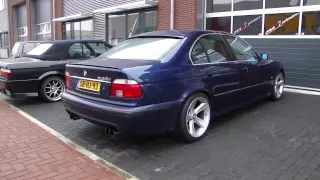 BMW 535i E39 INSANE SOUND Straight pipes exhaust by Maxiperformance