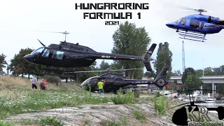 Hungaroring Formula 1 helicopter transfer 2021