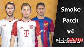 اوبشن فايل لـ PES 2019 باتش سموك | احدث انتقالات 2024