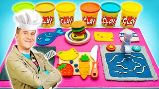 Make Mini Kitchen Set And Food With Modeling Clay🌈EASY CLAY DIY & Kitchen Tips by Imagine PlayWorld