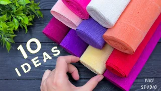 10 IDEAS 💥 Crepe Paper Decoration Ideas Crepe Paper Flowers