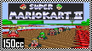 Super Mario Kart 2 🏁 Peach: All Tracks [100%/Hack/Playthrough/English/HD] +Credits