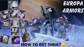 Europa Armors _ How to unlock them!! _ All "Aged Armor" Locations