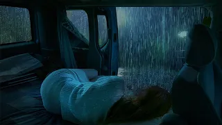 Deep Sleep with Rain Sounds on Camping Car Window - Rain sounds for sleeping