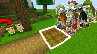 5 Trampas TROLL para VENGARSE de PLANTAS VS ZOMBIES 2 | Michi y Bebe Noob en Minecraft