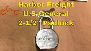 Harbor Freight U.S. General 2-1/2" Padlock