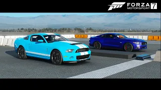 Fm7 Dragrace - Ford Mustang GT Vs Ford Shelby GT500