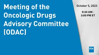 Oncologic Drugs Advisory Committee Meeting