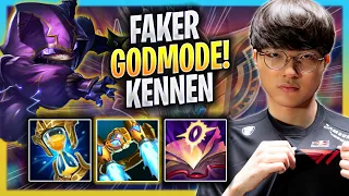 FAKER LITERALLY GOD MODE WITH KENNEN! - T1 Faker Plays Kennen TOP vs Teemo! | Bootcamp 2023
