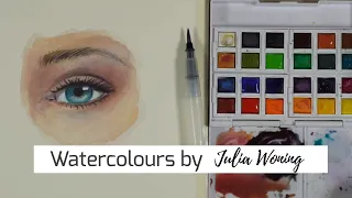 Eye with Watercolours by Julia Woning