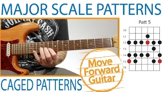 Guitar - Major Scale - 5 CAGED Patterns (Positions)