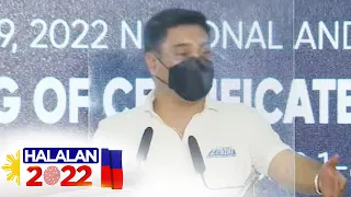Sen. Juan Miguel Zubiri talks to reporters after filing COC for reelection | ABS-CBN News