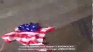 Как побили америкосов в Анапе за осквернение Российского флага