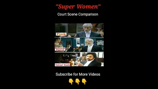 Pink vs Nerkonda Paarvai vs vakeel saab Super Woman Court Scene Comparison || pawan, Ajith, #shorts