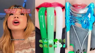 💎💎 Text To Speech 💎💎Satisfying Lips ASMR || @Bailey Spinn || POVs Tiktok Compilations 2023 # 2