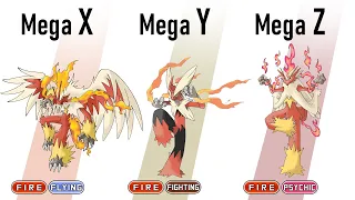 All Gen 3 Starters Pokémon Mega X/Y/Z Evolve