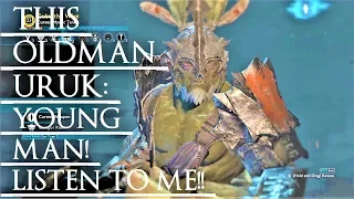 Shadow of War: Middle Earth™ Unique Orc Encounter & Quotes #71 THIS WISE OLDMAN URUK!