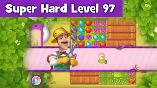 Gardenscapes Super Hard Level 97 | No Boosters | Playrix