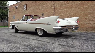 1961 Imperial Crown Convertible in White & Engine Sound on My Car Story with Lou Costabile