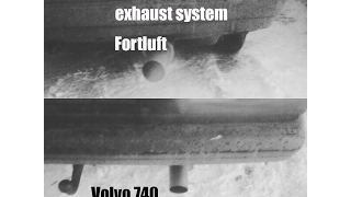 Выхлоп Fortluft на Volvo740