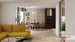 Apartment design 90sqm / 968sqft