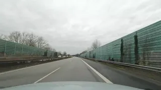 Driving from Hamburg to Itzehoe (A23 Bundesautobahn )