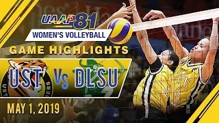 UAAP 81 WV: UST vs. DLSU | Game Highlights | May 1, 2019