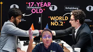 17-year-old Gukesh vs World no.2 Fabiano Caruana | FIDE Candidates 2024