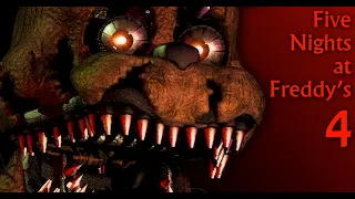 Five Nights at Freddy's 4 Full Playthrough Nights 1-6, Minigames, Endings, Extras + No Deaths! (NEW)