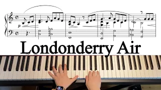 Londonderry Air （Danny Boy）キリスト教会の主よ　ロンドンデリー（ダニーボーイ）　piano solo 楽譜付きピアノアレンジ　手元動画　教会福音賛美歌　新生讃美歌
