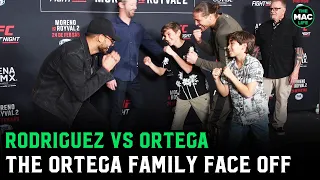 Yair Rodriguez vs. Brian Ortega Face Off (with the Ortega family)
