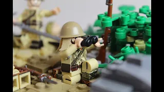 LEGO WW2. Japanese advance at Battle of Peleliu.