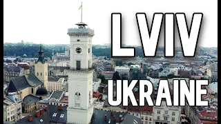 Lviv, Ukraine 🇺🇦 4K drone video. Львів, Україна - 4К відео з дрона