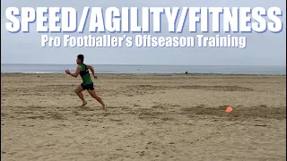 Beach Training to Improve Speed/Agility/Fitness | Pro Footballer’s Offseason Training | 2022