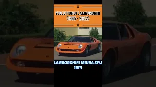 EVOLUTION OF LAMBORGHINI(1965 ~ 2022)🤯🤯#trending #lambardar #trendingshorts #cars #shorts #evolution