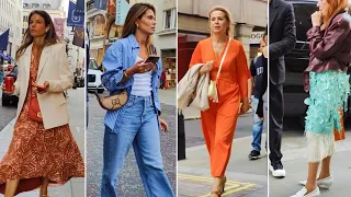 50 stylish casual outfits ideas for women and men. Street Fashion in London.