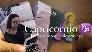 CAPRICORNIO| PENSÓ QUE TE TENÍA EN SUS MANOS Y LO DEJASTE EN SHOCK TRAUMADO 😂 MIRA LO QUE PIENSA HOY