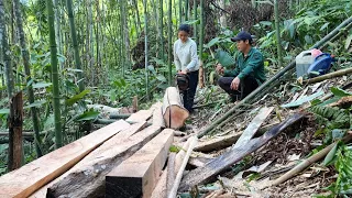 Wood Saw Process for New Kitchen Preparation & Owl Farm Pulse Cleaning | Dang Thi Mui