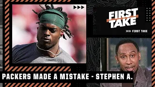 Stephen A. thinks the Packers made a mistake by trading Davante Adams to the Raiders | First Take