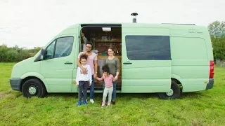 FAMILY of FOUR converts OFF-GRID VAN to travel the WORLD