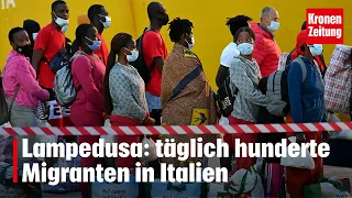 Lampedusa: täglich hunderte Migranten in Italien | krone.tv NEWS