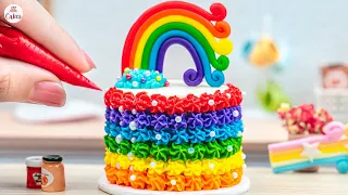 Wonderful Rainbow Cake🌈1000+ Miniature Rainbow Cake Ideas