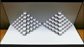 3D Geometric Card｜Pop Up Card｜Kirigami｜Paper Art｜Origami｜3D幾何卡片 #335