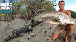 Crocodile Scare Fishing For HUGE BARRAMUNDI! 😨 (Ep: 18)