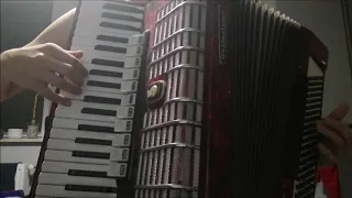 Zabrałaś serce moje (Na morzu burza hula) - akordeon, accordion