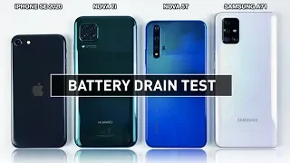 iPhone SE 2020 / Nova 7i / Nova 5T / Samsung A71 BATTERY DRAIN TEST