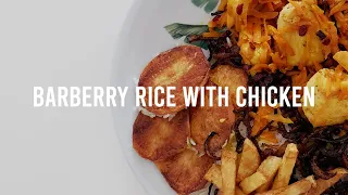 How to make barberry rice with chicken - Zereshk Polo - زرشک پلو با مرغ