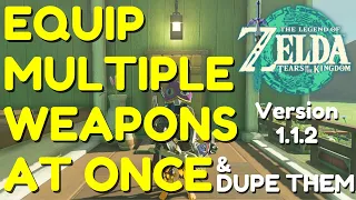 Equip MULTIPLE WEAPONS At Once With Zuggling In 1.1.2 | Tears of the Kingdom